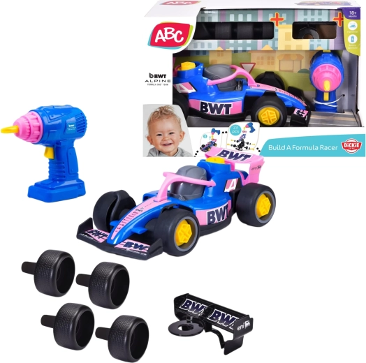 Dickie Toys ABC Build A BWT Alpine-raceauto met elektrische schroevendraaier