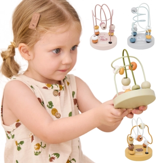 houten kralenlabyrint POLARB voor de ontwikkeling van de fijne motoriek