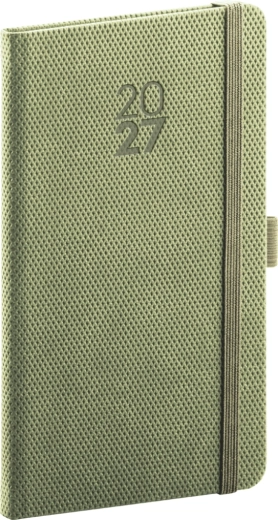 Notique zakagenda Diamante 2027 olijfgroen 9 × 15,5 cm