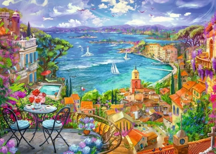 Ravensburger puzzel Saint-Tropez 1000 stukjes