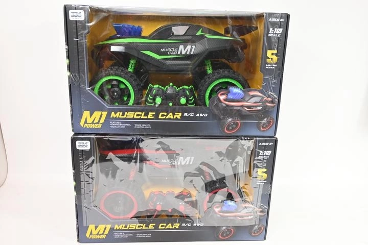 Radiografisch bestuurde terreinwagen M1 muscle car 4WD 1:12 met licht en geluid