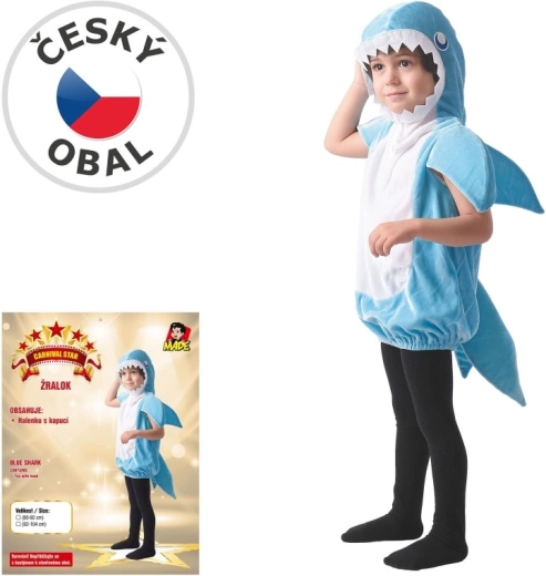 Kinderkostuum voor carnaval, haai, 80–92 cm