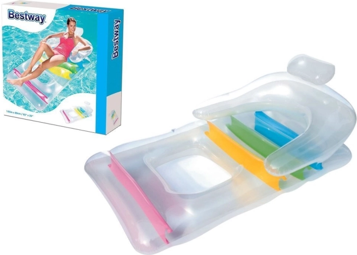 Opblaasbaar ligbed en stoel voor in het water 165 × 89 cm BESTWAY