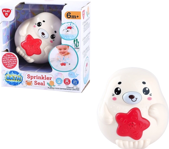 Playgo drijvende badzeehond met watersproeier