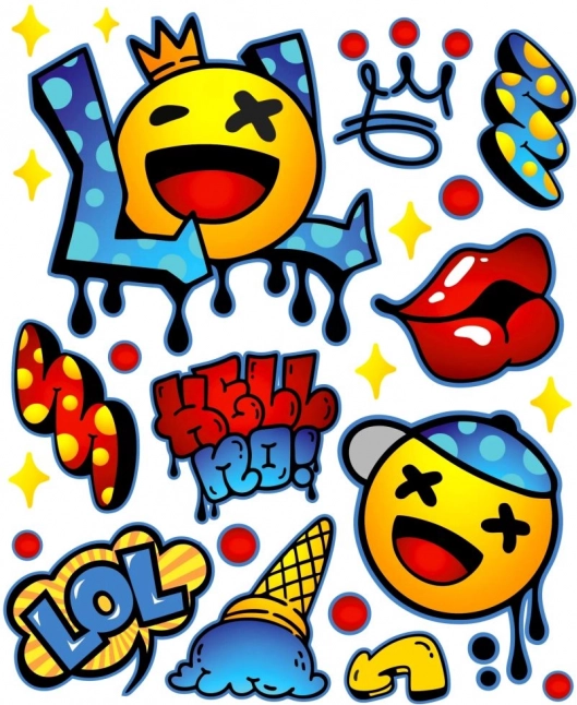 Naplamki Opstrijkbare stickers LOL