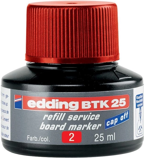 Inkt Edding BTK 25 rood voor whiteboardmarkers