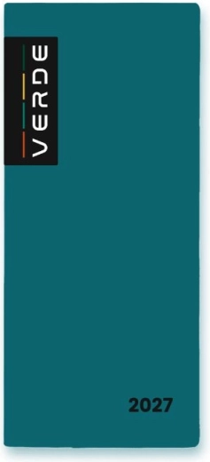 Dagboek Verde Milano maandelijks 2027 in PVC-hoes