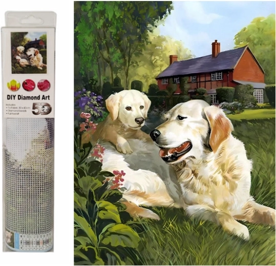 Diamanten mozaïek – labradors