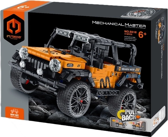 Mechanical Master bouwset Jeep oranje (434 onderdelen)