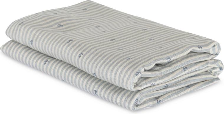Nuuroo Josefine mousseline bamboe luiers Stripe Anchor (2 stuks)