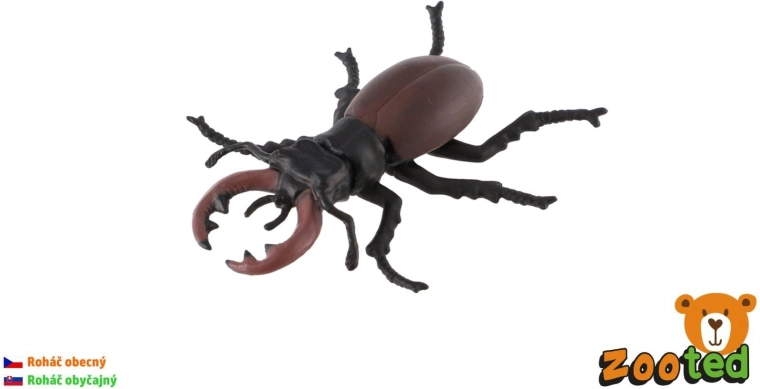 Plastic beeldje van een vliegend hert 8 cm