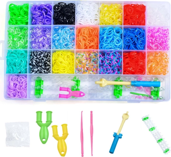 Set elastiekjes voor het maken van armbanden XXL 6700 stuks - 1 stuk