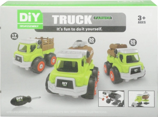 Schroefbaar auto voor kinderen, 3 varianten