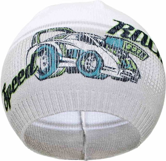 herfst baby mutsje New Baby Racing grijs