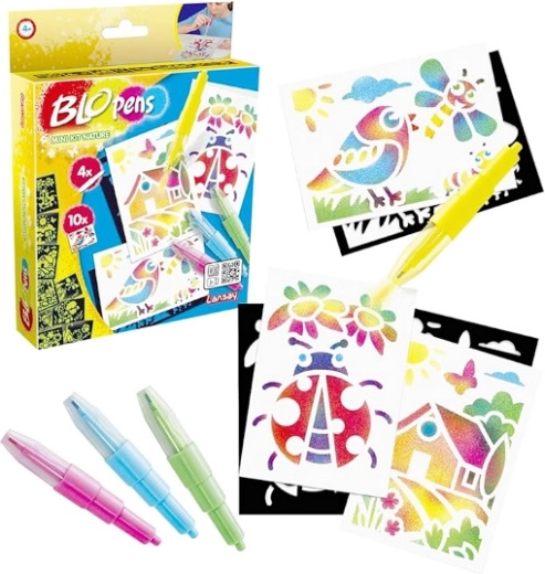 Blopens mini kit natuur – creatieve airbrushset voor kinderen