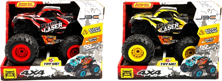 Jeep monstertruck met grote wielen - 1 stuk