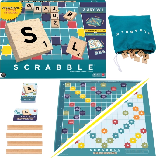 Scrabble houten elementen