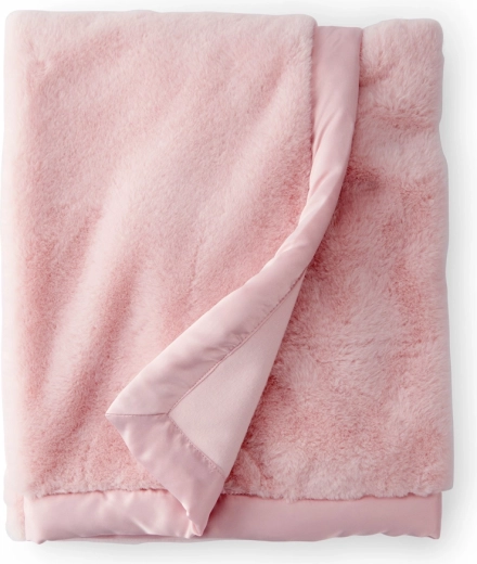 Carter's kinder dubbellaagse deken van imitatiebont Pink 80 × 110 cm