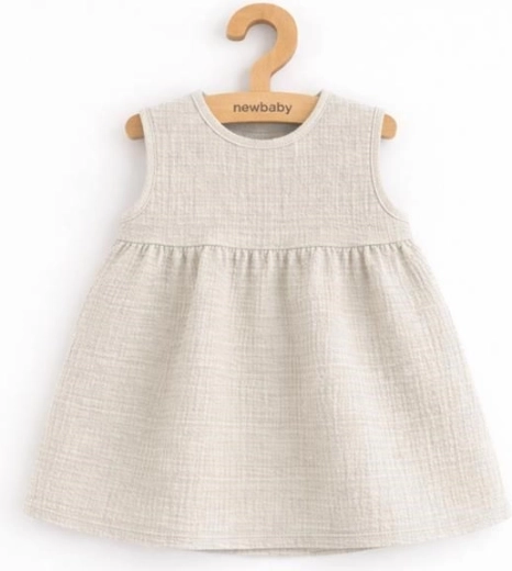 Baby mousseline jurk New Baby Ella van linnen 56 (0–3 maanden)