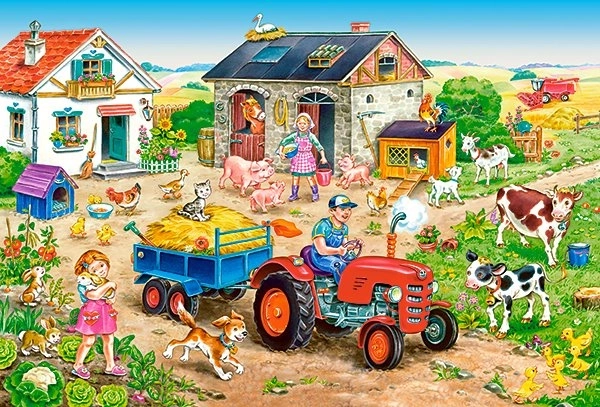 Puzzel maxi 40 stukjes LIFE ON THE FARM van CASTORLAND