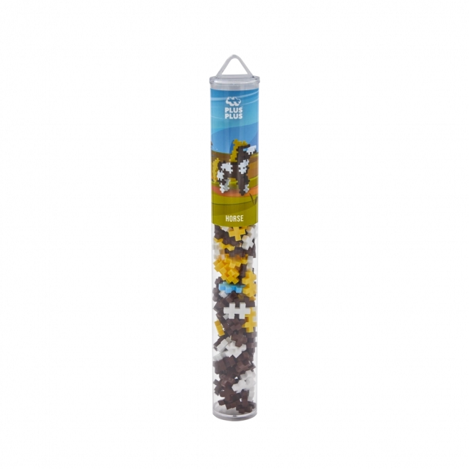 Creatieve Bouwsteentjes Plus-Plus Tube Paard 100 stuks