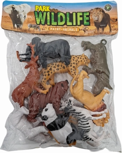 Set van figuren van wilde dieren – 10 stuks