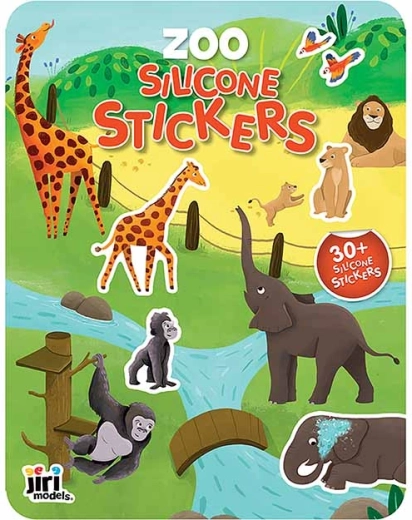 Spel met siliconen stickers Zoo