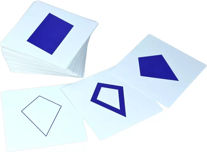 Kaarten voor de geometrische ladekast Montessori Moyo Montessori
