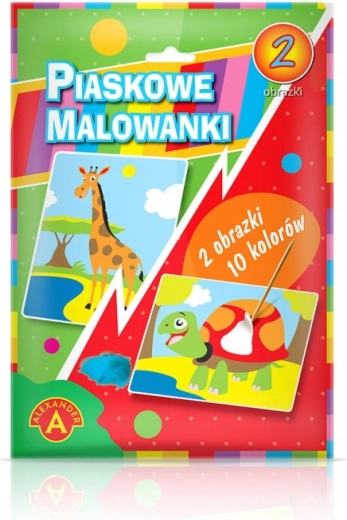 Zandkleurplaten giraf en schildpad ALEXANDER