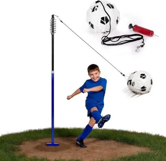 Trainingsvoetbalset aan koord met stang en veer MOVEPRO