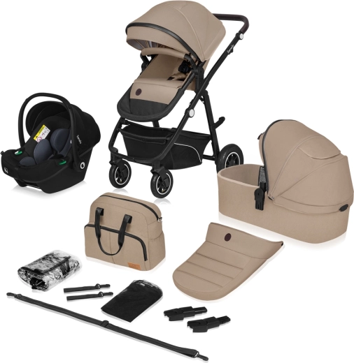 Combi-kinderwagen Lionelo Bianka 3-in-1 beige sand
