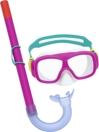 Roze snorkelset BESTWAY – masker en snorkel voor jongeren