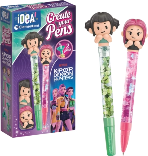 Clementoni Idea Art mini-penfabriek K-Pop Demon Hunters Mira en Zoey