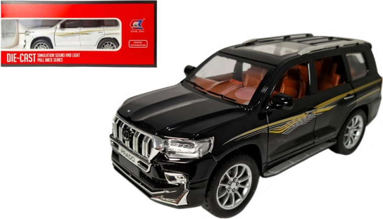 Metalen model Toyota Land Cruiser Prado 1:24 met licht en geluid