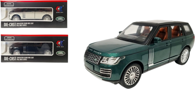 Metalen model Land Rover 1:24 met licht en geluid