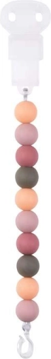 Nattou siliconen speenclip Peach BPA-vrij