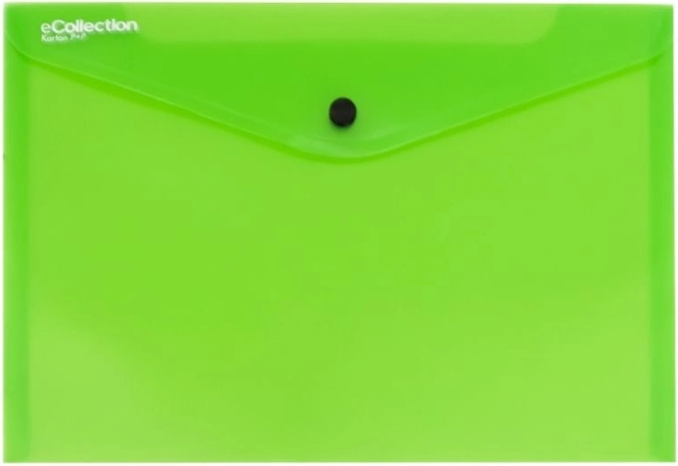 Documentenmap met drukknoop groen A5
