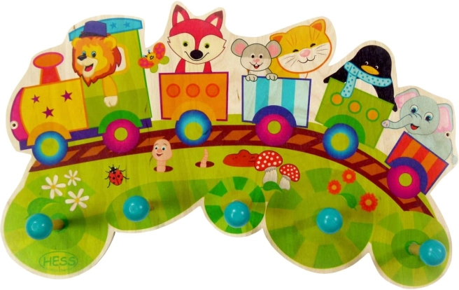 Kapstok treintje met dieren