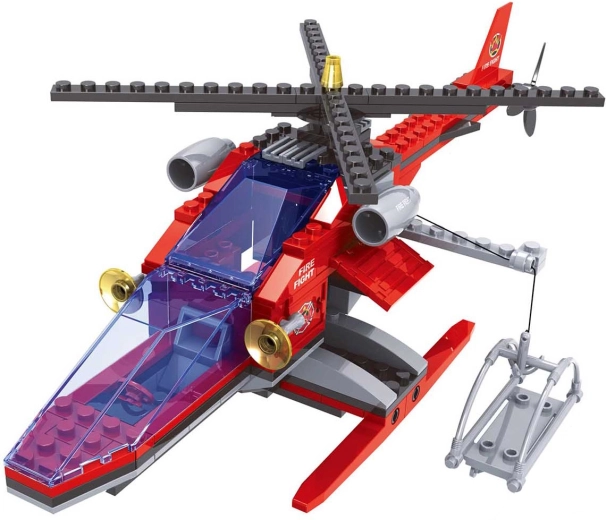 Compatibele bouwset bloxo brandweer – helikopter 168 st.