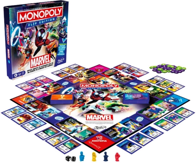 Monopoly Flip Marvel – familiespel in het Pools