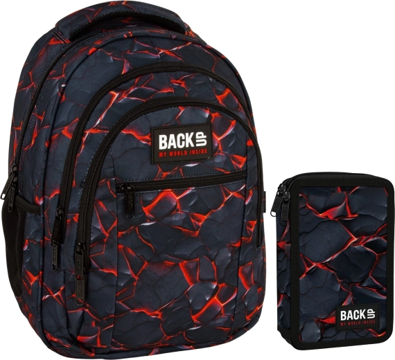 Schoolset BackUP Gamer 2-in-1 – rugzak en gevulde etui