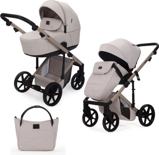 Combi-kinderwagen Adamex Dolce Natura Vanilla 2-in-1