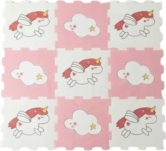 Schuimrubberen puzzelmat SmilyPlay met eenhoorns