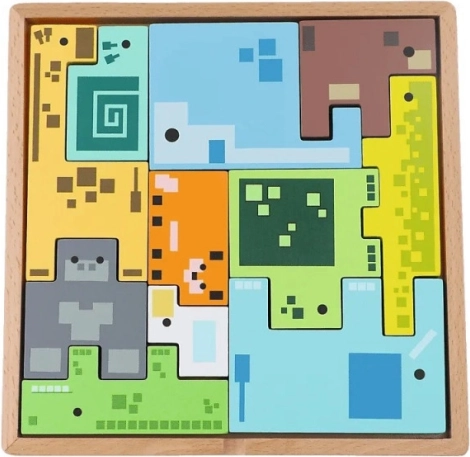 TREFL houten puzzel – breinbreker Pixel Gang