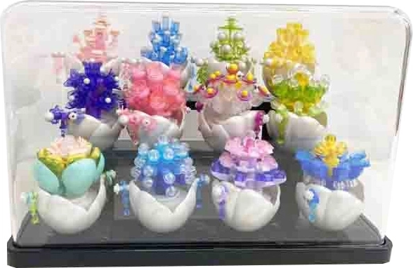 Florist transparante vitrinebox voor mini bouwsets - 1 stuk