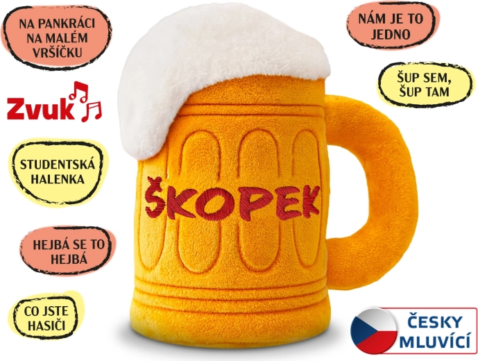 Pluchen Škopek 20 cm met melodieën