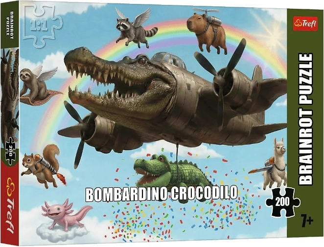 Trefl puzzel BrainRots Bombardino Crocodilo 200 stukjes