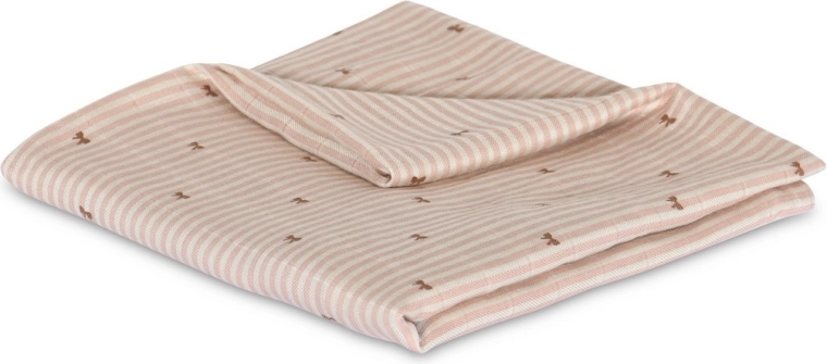 NuuRoo Valentin mousselinedoek van bamboe stripe bow