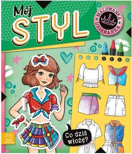 Wat trek ik vandaag aan? Kleur- en aankleedboek – Mijn stijl