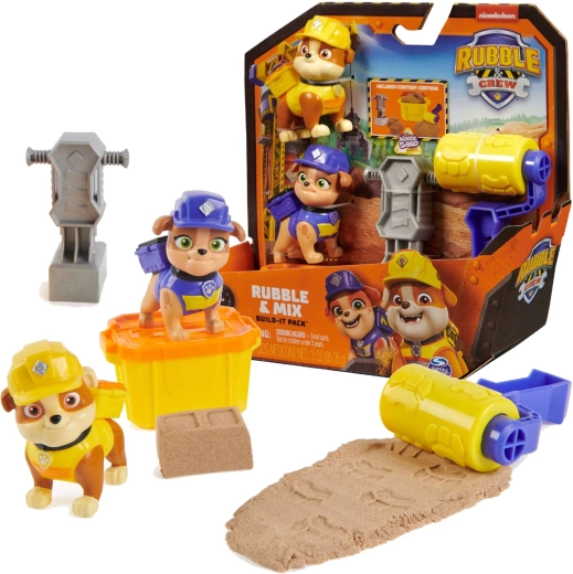 Bouwset PAW PATROL Rubble & Crew met kinetisch zand en accessoires